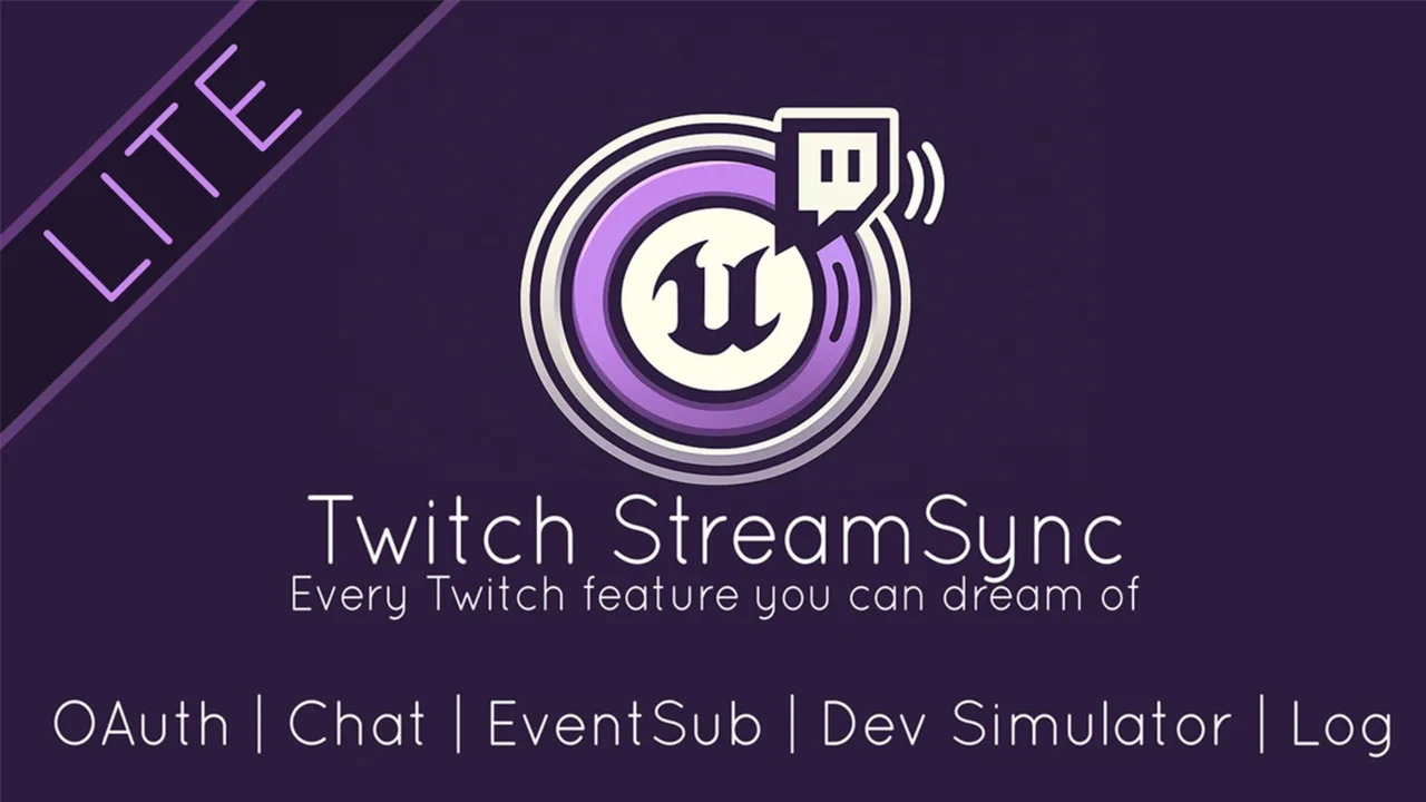 Twitch StreamSync Lite, plugin Unreal Engine publié sur FAB